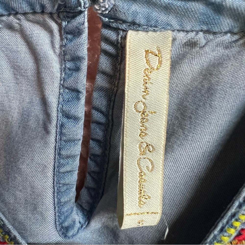 DENIM JEANS AND CASUALS Boho Coastal Chambray Shirt, S (Runs small) - Picture 11 of 11
